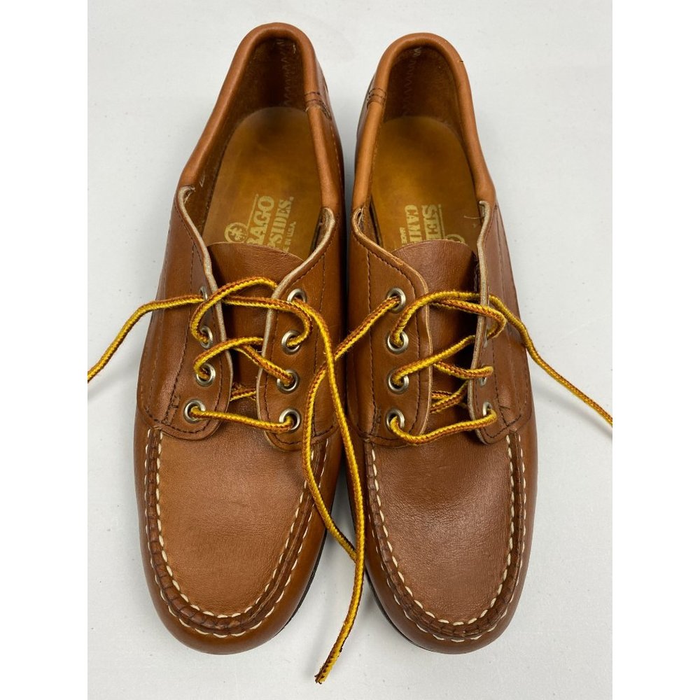 Sebago Campside brown leather oxford shoes womens size 8.5